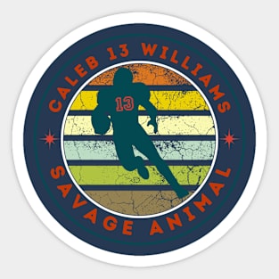 RETRO VINTAGED WILLIAMS THE SAVAGE BEAR Sticker